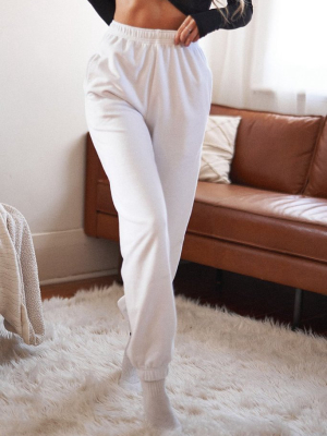 Luxe Sweatpants - White