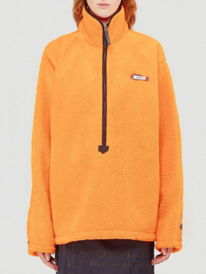 Ader Error Faux Shearling Pullover Jacket