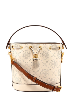 Tory Burch T Monogram Perforated Bucket Bag