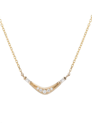 Baguette Wave Necklace