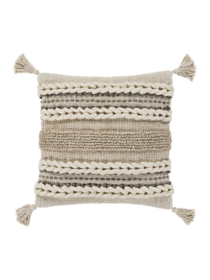 Tov Braided Tassel Pillow