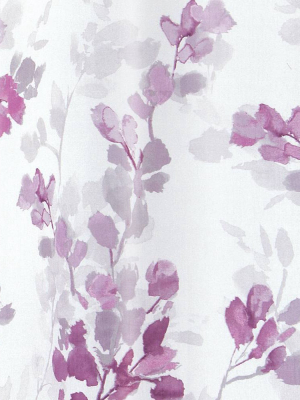 Ombre Vine Floral Shower Curtain - Allure Home Creation