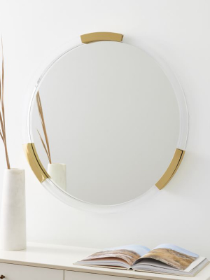 Brass & Lucite Collection - Circle