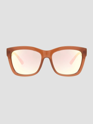 Women's Surf Plastic Sunglasses - A New Day™ Brown