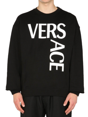 Versace Logo Lettering Sweatshirt