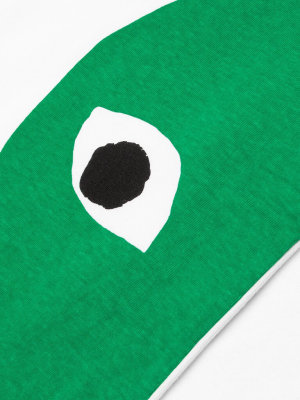 Comme Des Garcons Play Green Emblem Heart T-shirt - White