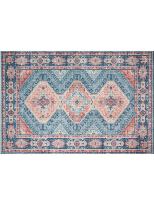 Turquoise / Terracotta Skye Rug