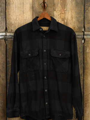 Made Worn "sutton" Flannel Black