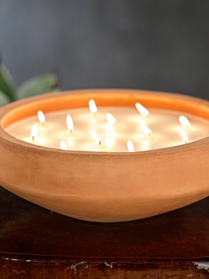 San Miguel Outdoor 16 Wick Concrete Scented Candle - Terracotta