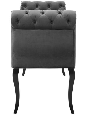 Adelia Chesterfield Style Button Tufted Performance Velvet Bench