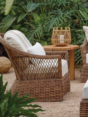 Summer Classics Soho Wicker Arm Chair