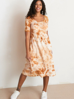 Flora Dress - Amber - Tie Dye