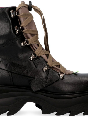 Off-white Arrow Lace-up Boots