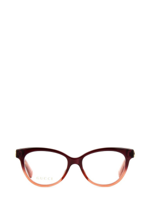 Gucci Eyewear Cat Eye Frame Glasses