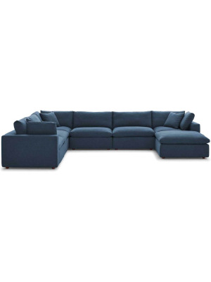 Carmen Complete Sectional Sofa Azure