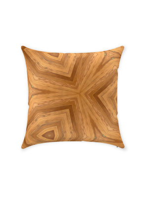 Golden Throw Pillow