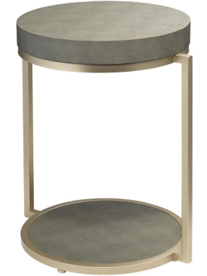 Jamie Young Chester Round Gray Side Table