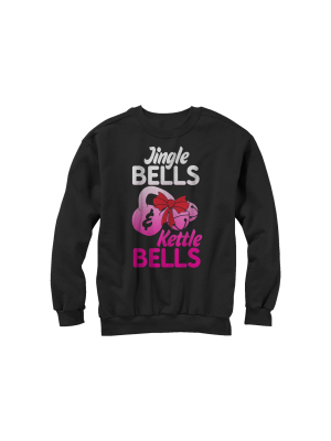 Women's Chin Up Christmas Jingle And Kettle Bells Sweatshirt