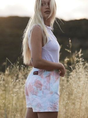 Tie Dye Twill Shorts