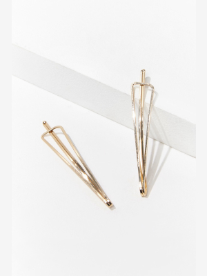 Geo Cutout Bobby Pin Set