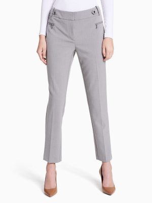 Modern Essentials Straight Leg Zip Pants