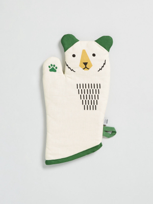 Grab And Growl Oven Mitt
