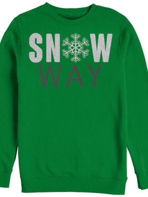 Women's Lost Gods Christmas Snow Way Sweatshirt