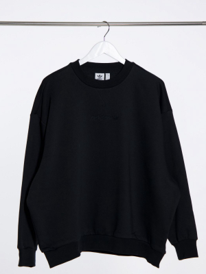 Adidas Originals 'cozy Comfort' Oversized Sweatshirt In Black