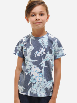 Aqua Floral Tee