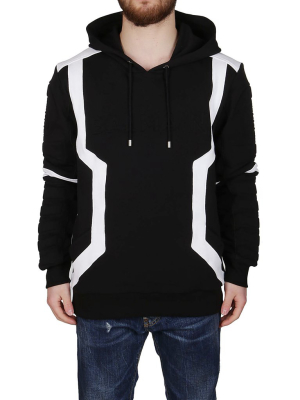 Balmain Contrast Detail Hoodie