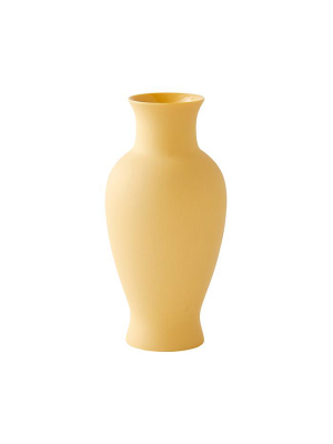 Mini Floral Vase In Soft Yellow