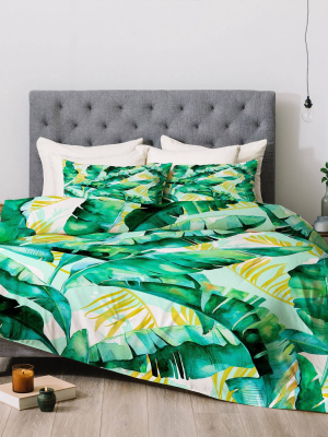 Marta Barragan Camarasa Banana Leaf Comforter & Sham Set - Deny Designs