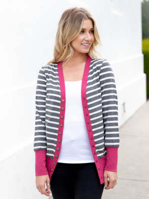 Harvey Cardigan - Magenta