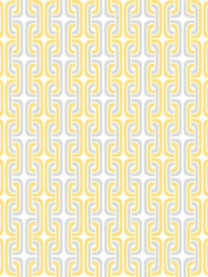 Mod Lattice Peel & Stick Wallpaper In Yellow By Roommates For York Wallcoverings