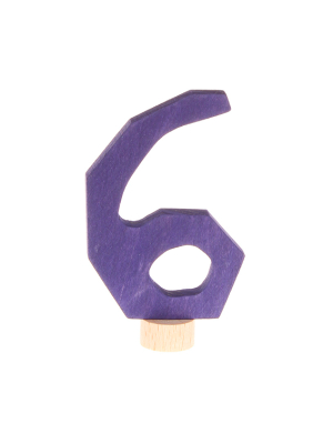 Grimm's Wooden Number 6 Figurine