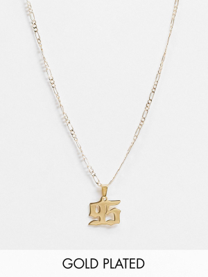 Image Gang Necklace In Gold Filled With Year 95 Pendant