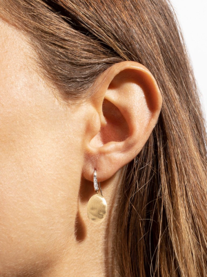Marco Bicego® Siviglia Grande 18k Yellow Gold And Diamond French Hook Earring