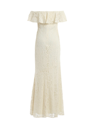 Polo Ralph Lauren Lace Detailed Maxi Dress