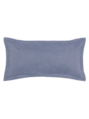 The Blue Chambray Throw Pillow