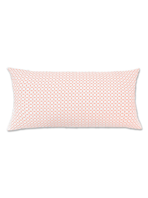 Coral Morning Glory Throw Pillow