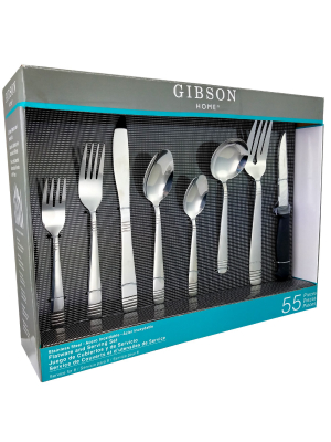 Gibson Home Palmore Plus 55 Piece Flatware Set