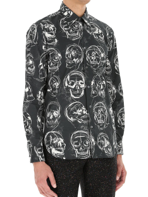 Alexander Mcqueen Skull Painted Shirt