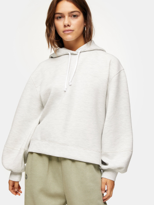 Petite Grey Clean Oversized Hoodie