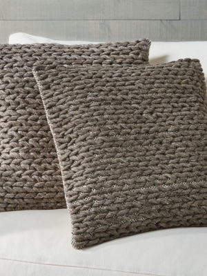 Hollis Braided Pillows 20", Set Of 2