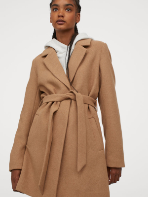 Wool-blend Coat