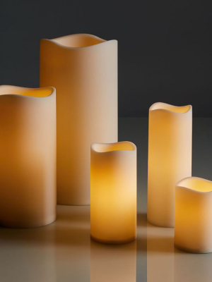 Indoor/outdoor Flickering Flameless Pillar Candles