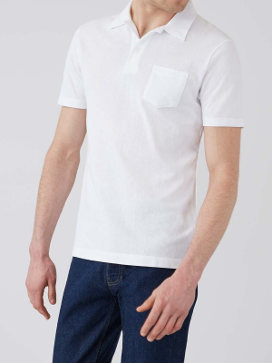 Sunspel Riviera Polo Shirt, White