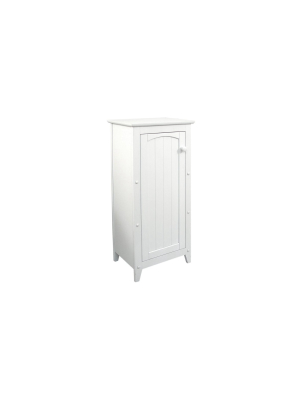 Wood Storage Cabinet In White-pemberly Row