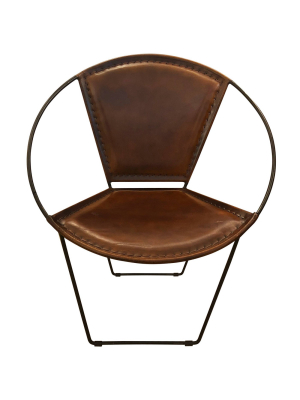 Hoop Lounge Chair Brown - Stylecraft