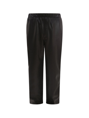 Nanushka Faux Leather Cropped Trousers